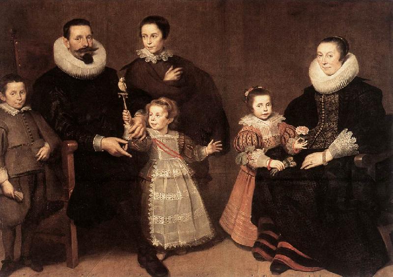 VLIEGER, Simon de Family Portrait ert